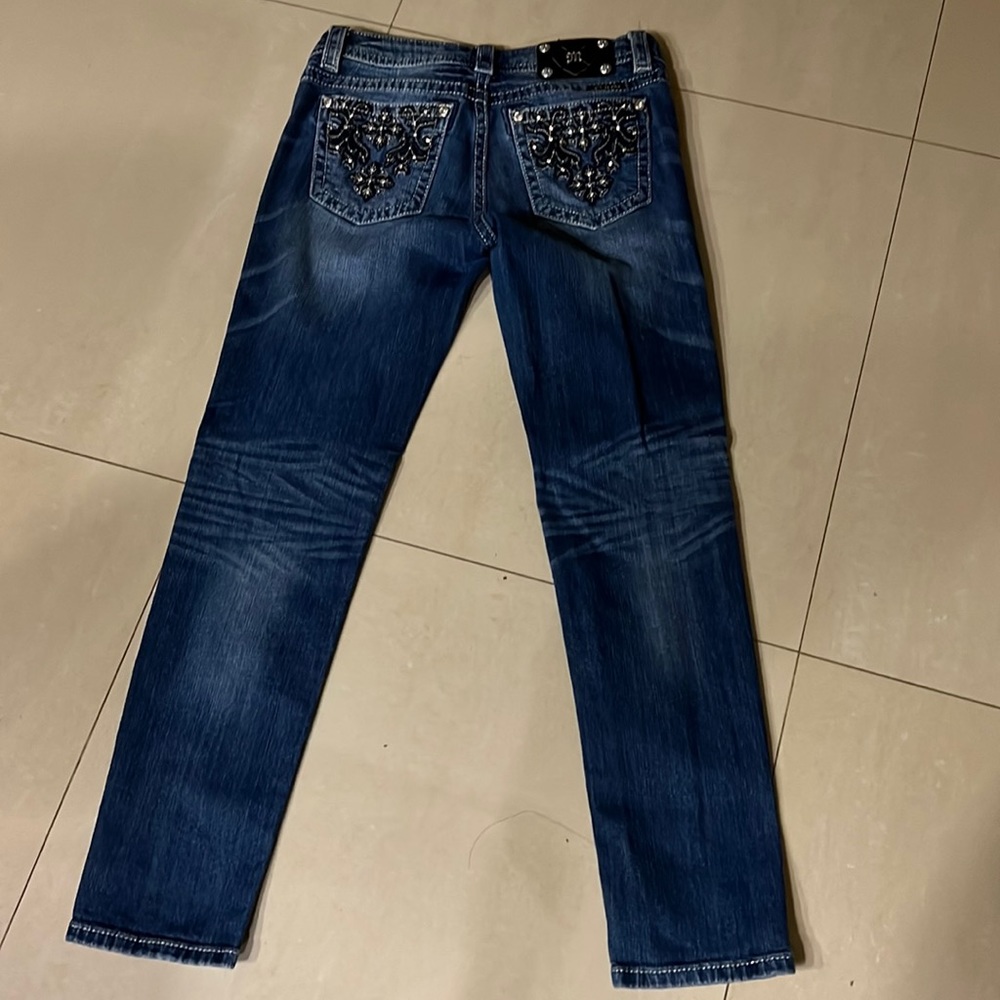 Miss Me| Mid Rise skinny blue jeans